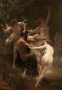 Adolphe William Bouguereau, Nymphs and Satyr (mk26)